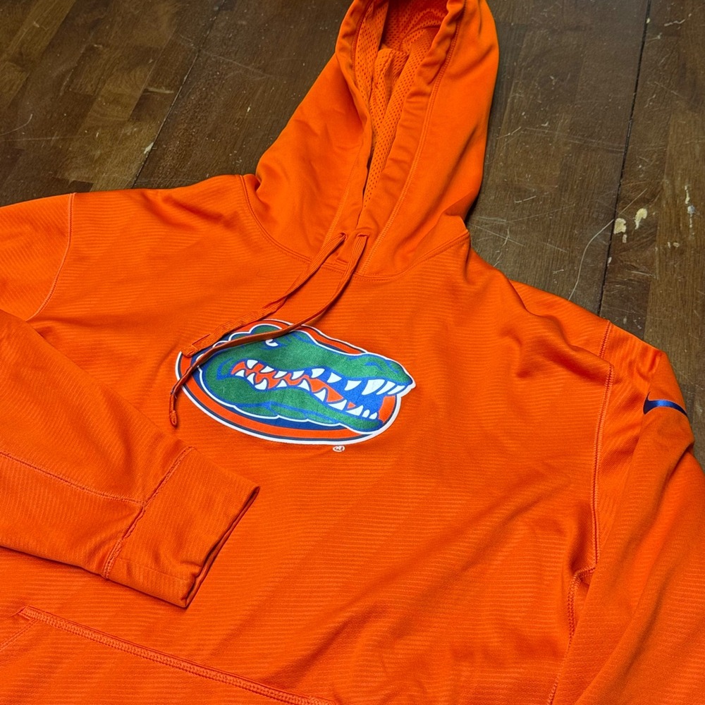 Nike Florida Gators Hoodie Mens XL Orange Therma-FIT Pullover Sweatshirt 25828X